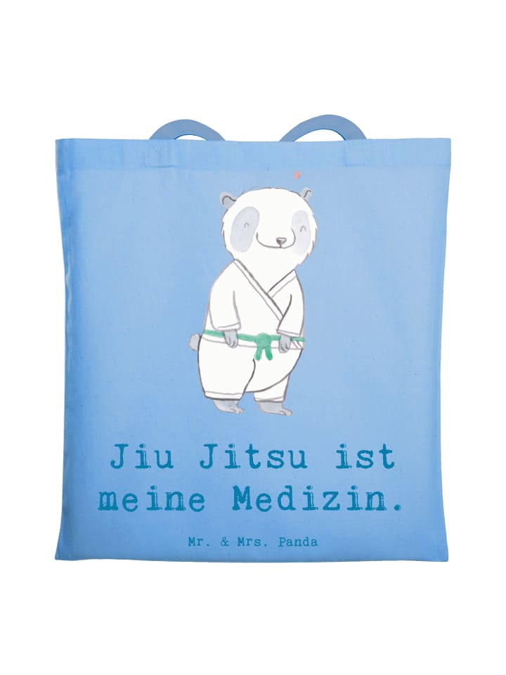 

Mr. & Mrs. Panda Сумка для джиу-джитсу "Панда" с надписью, небесно-голубого цвета