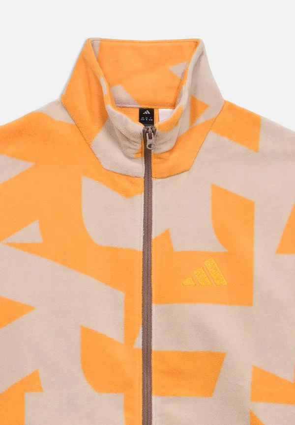 Флисовая куртка унисекс Adidas Terrex, Taupe/Pure Tangerine — фото 3