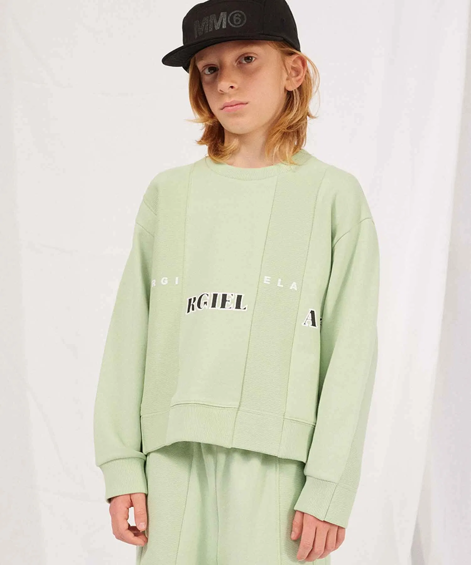 MM6 Maison Margiela Детская и подростковая толстовка с логотипом бренда