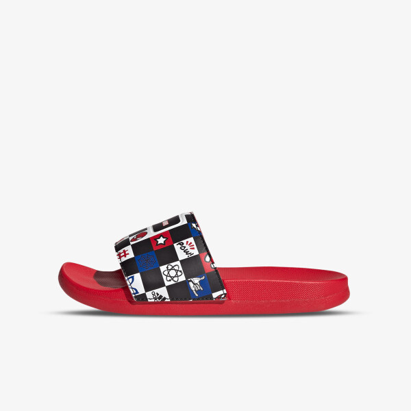 

Комфортные тапочки Adilette в виде человека-паука Adidas, черный