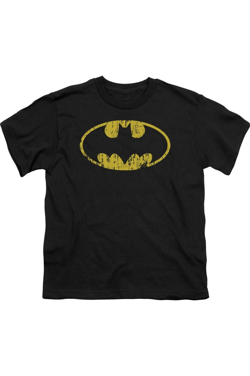

Футболка с классическим логотипом Batman и эффектом поношенности для детей Gildan, черный