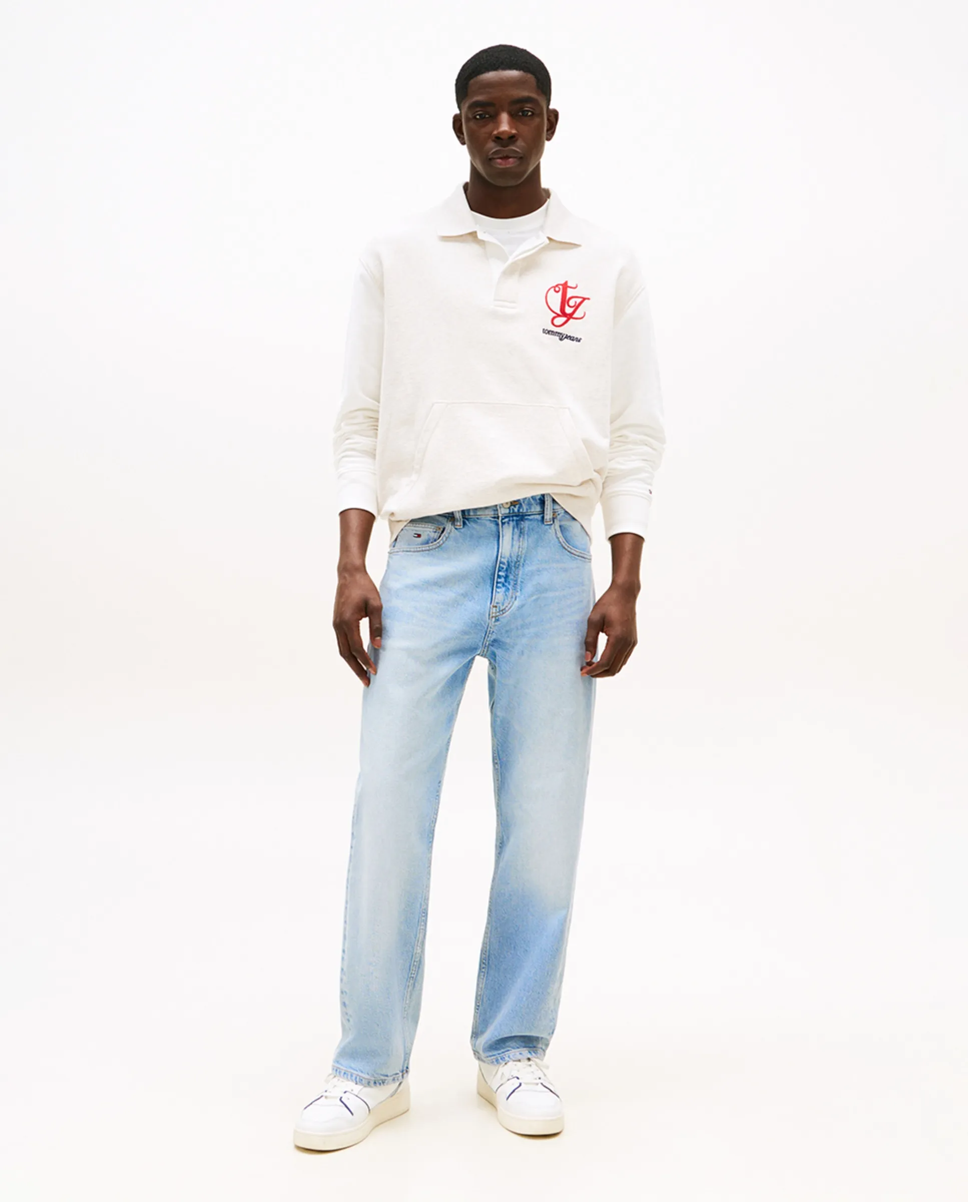 

Ковбойские джинсы OTIS мужские классического кроя с посадкой на бедрах Tommy Jeans, светло-голубой