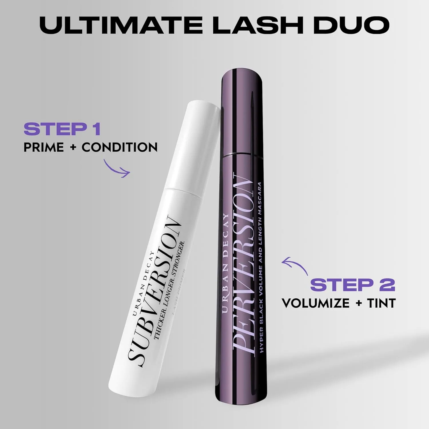 Набор Urban Decay Perversion Volumizing Black Mascara + Subversion Eyelash Primer - для длины и объема - выразительный, наслаиваемый эффект., black — фото 2