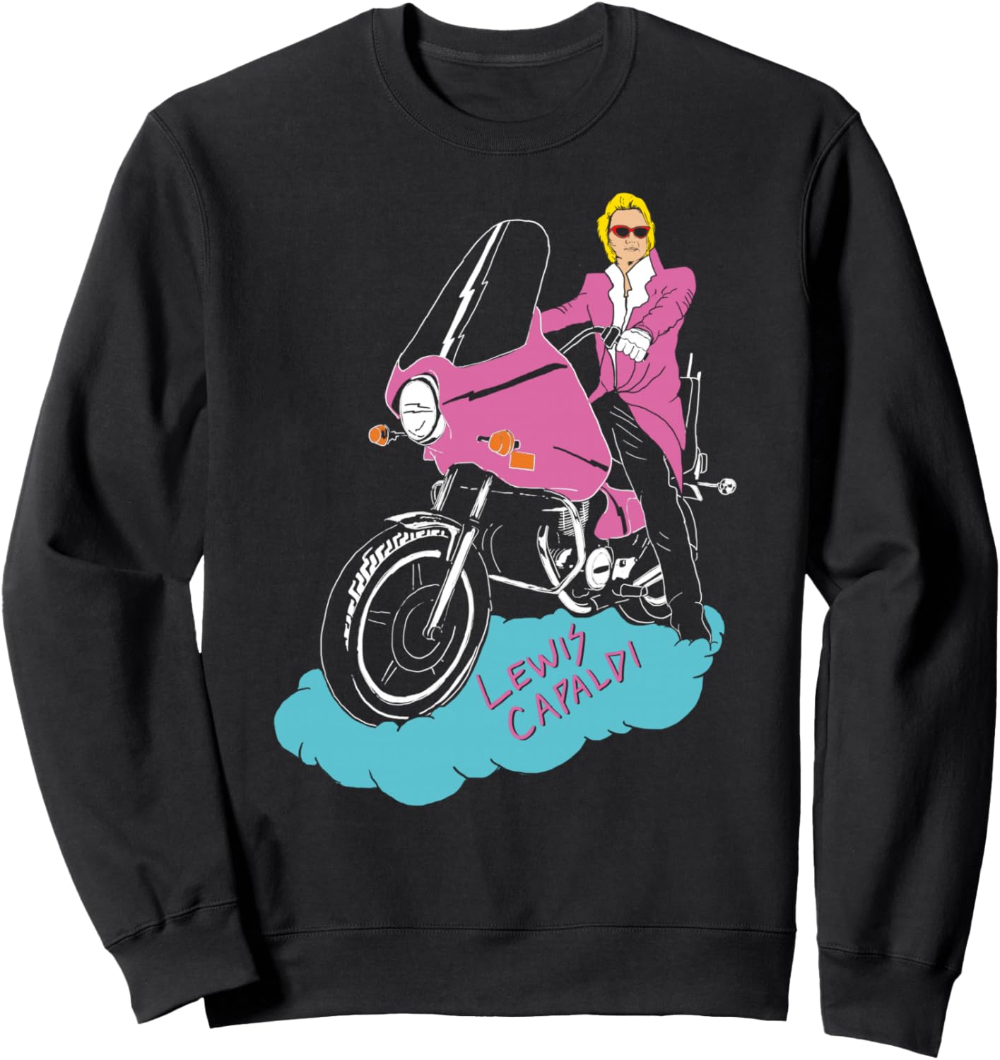 

Льюис Капальди - Сексуальная мототолстовка Lewis Capaldi Official, черный