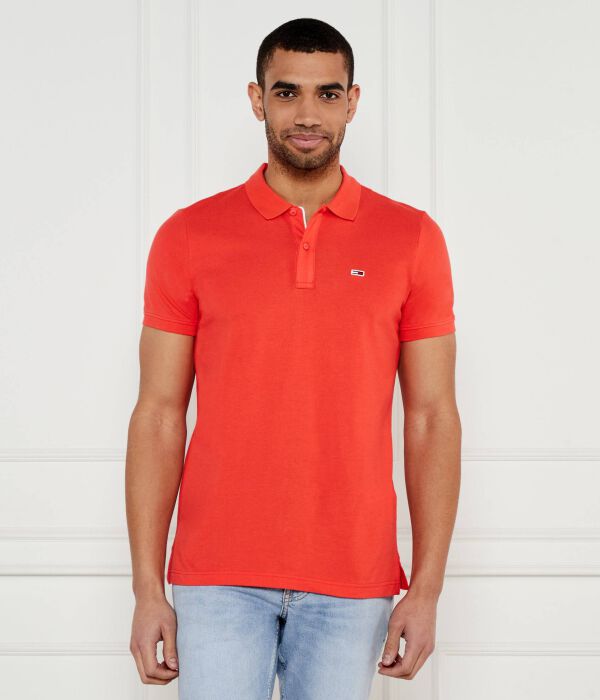 

Рубашка поло Slim fit Tommy Jeans, оранжевый