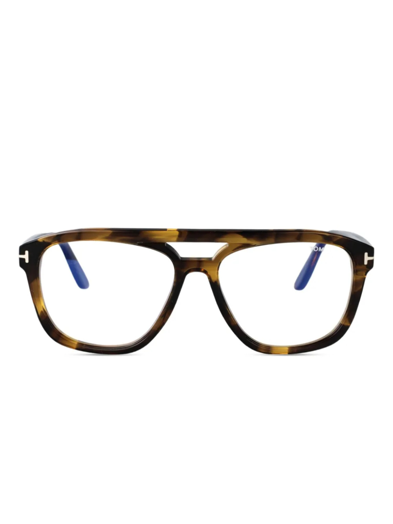 

TOM FORD Eyewear logo-print очки, коричневый