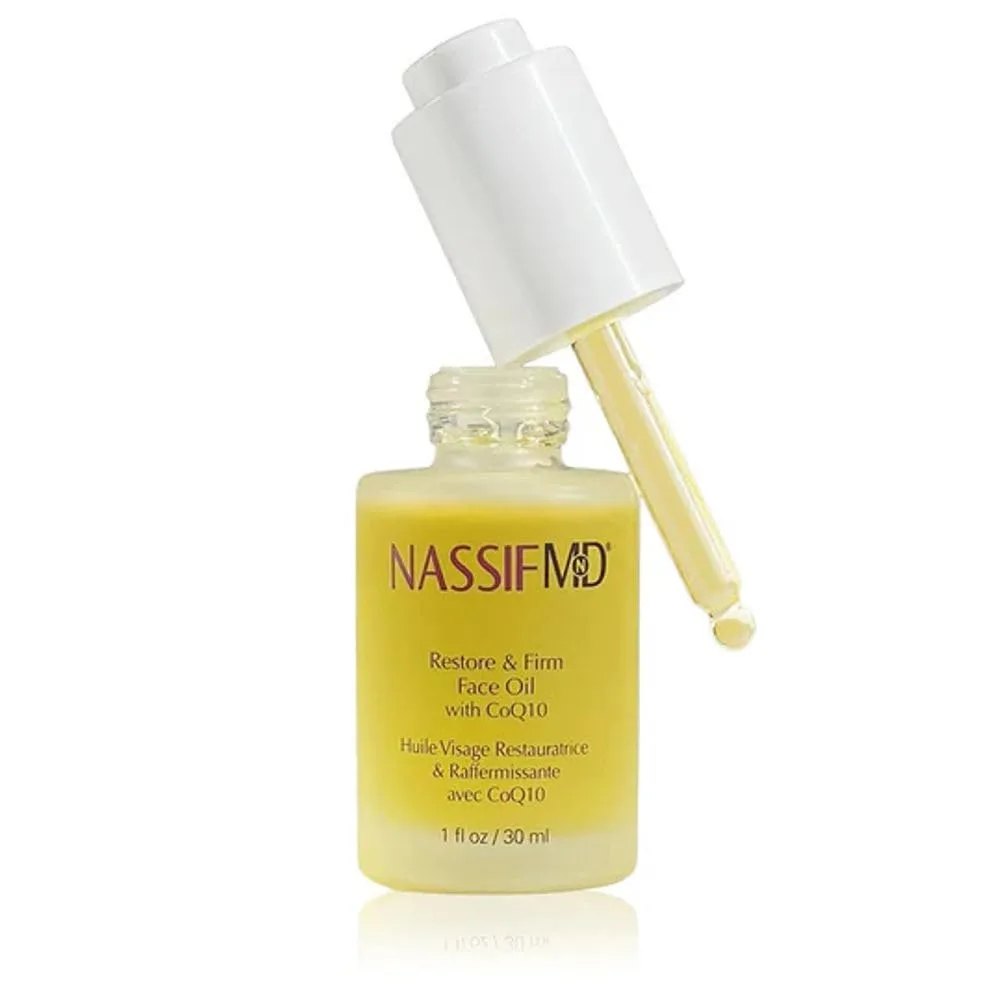 Масло для лица Nassifmd — Restore & Firm Face Oil с CoQ10 - клинически протестированное масло для восстановления