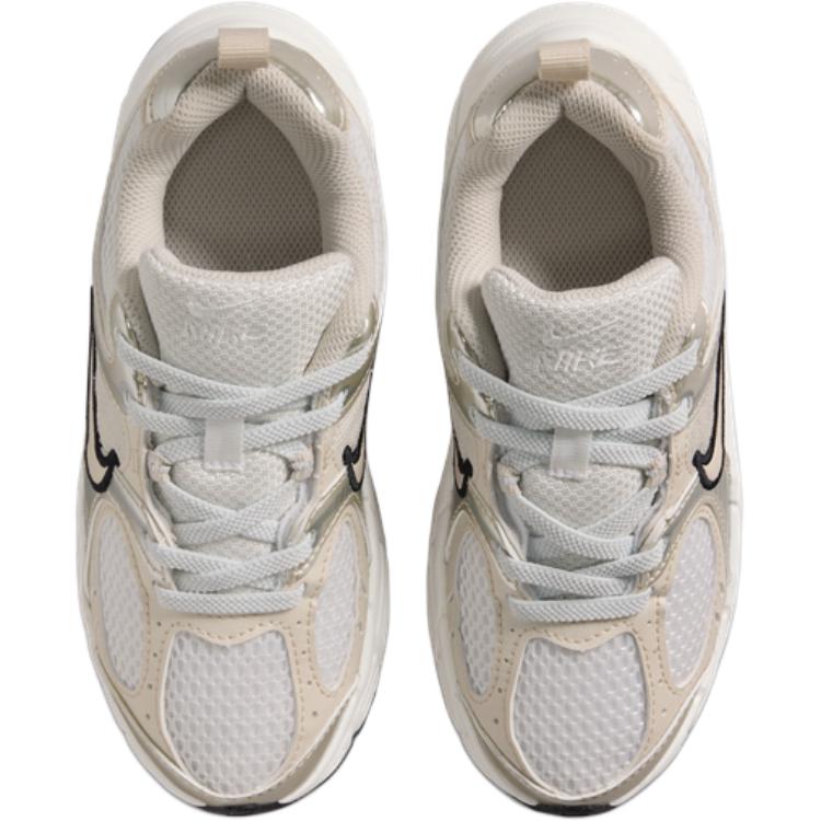 Детские кроссовки V5 RNR с низким верхом, устойчивые к истиранию и дышащие Nike, белый/бежевый — фото 4