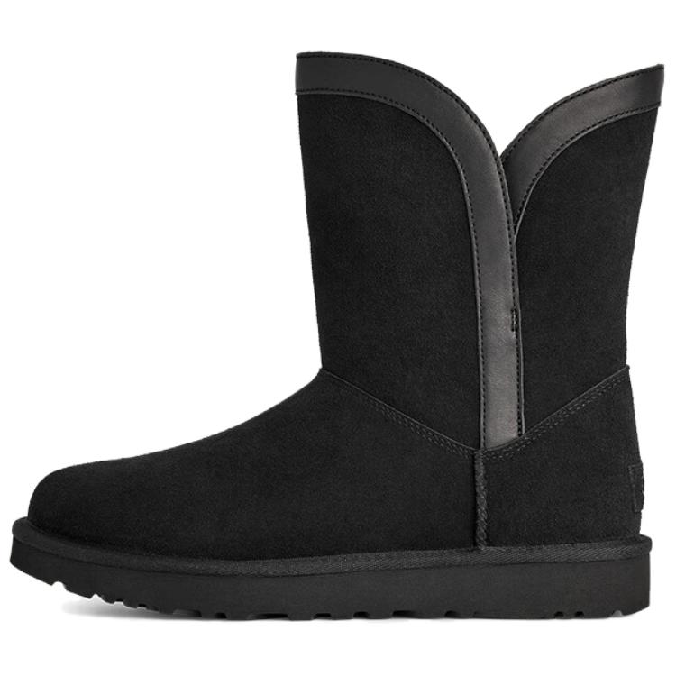 Сапоги короткие UGG до середины голени, черный