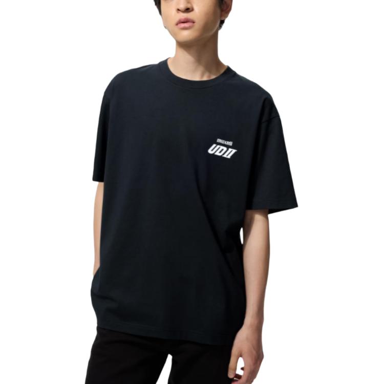 UNIQLO Футболка Unisex Black Crew Neck — фото 4