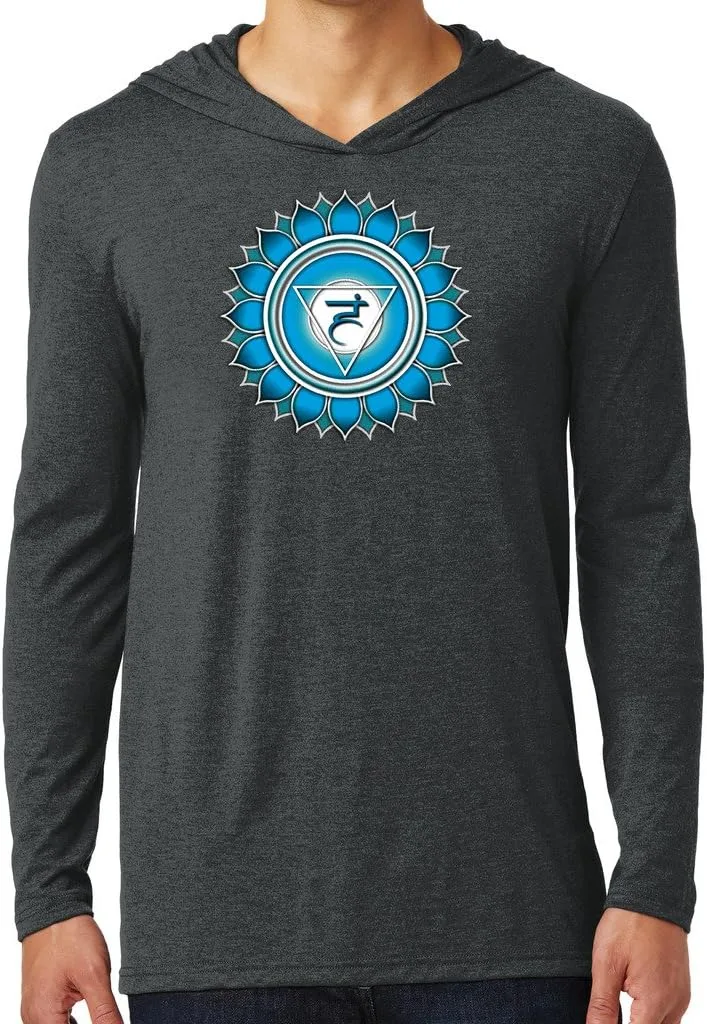 

Мужская синяя толстовка для йоги Vishuddha Chakra Yoga Clothing For You