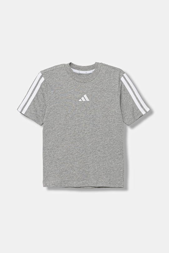 

Детская хлопковая футболка Adidas, серый