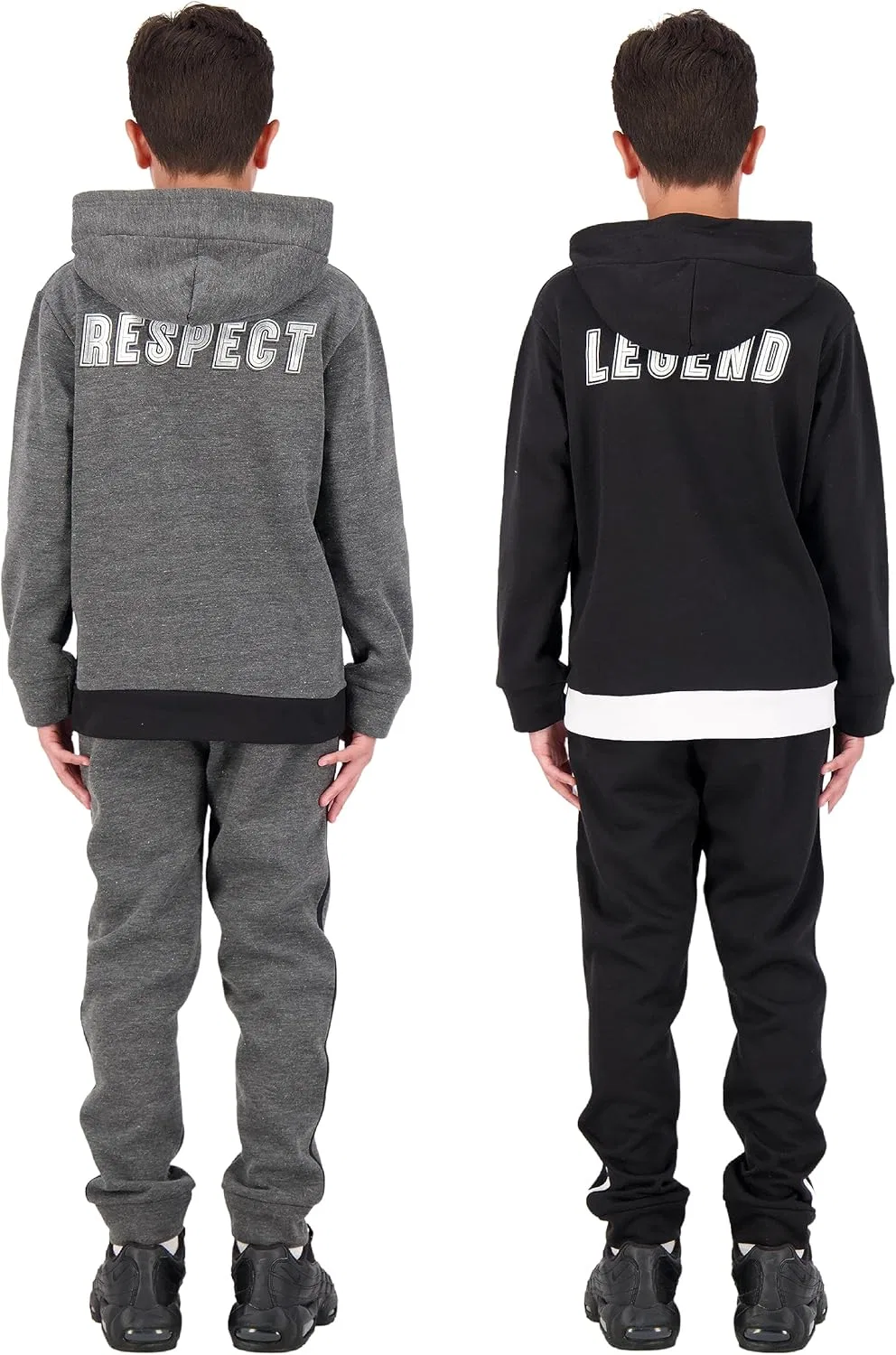 Детский спортивный костюм из полиэстера Hind, 2 предмета, Charcoal Heather-black — фото 3