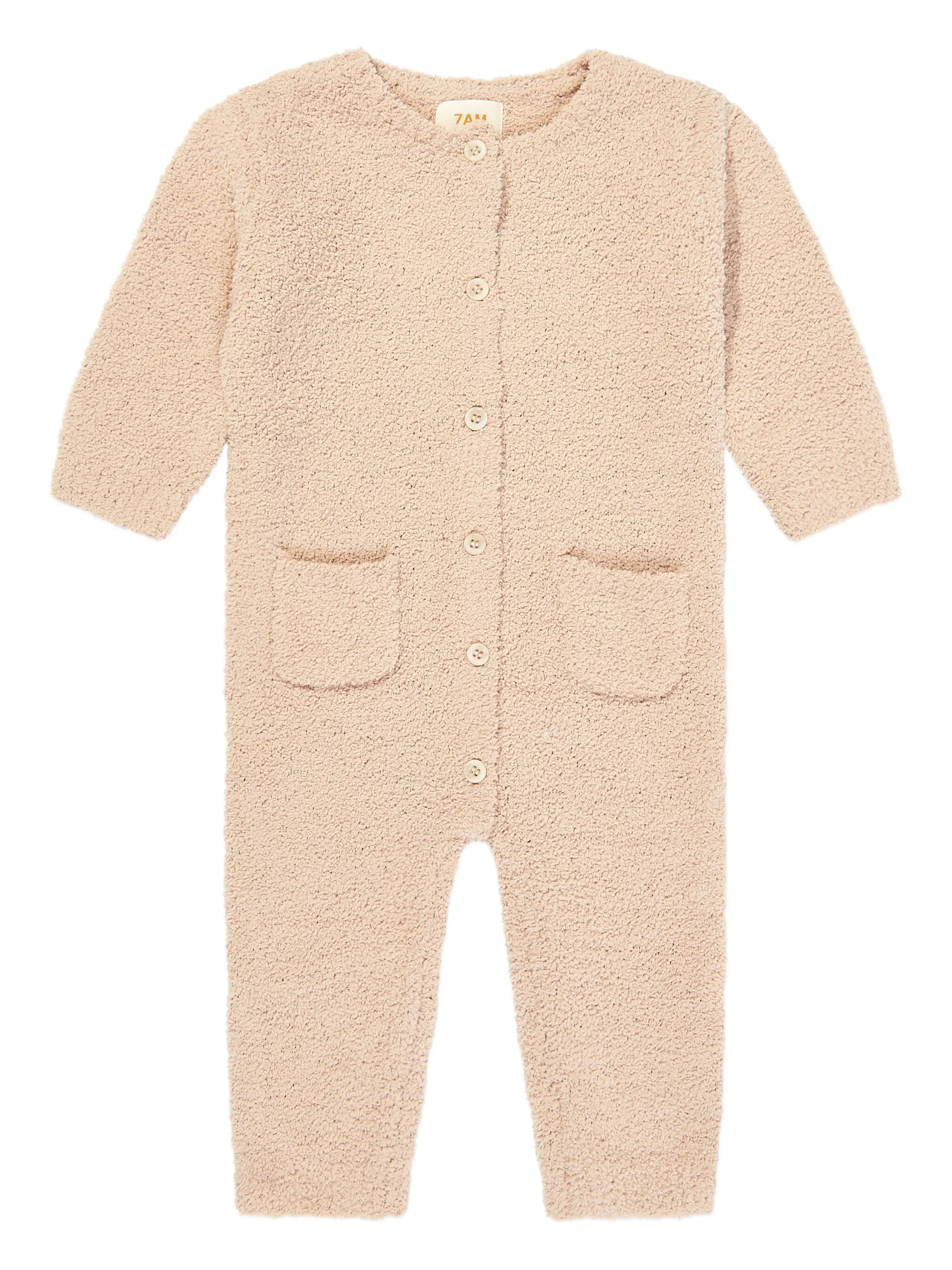 

Флисовый ромпер 7Am Kids, бежевый