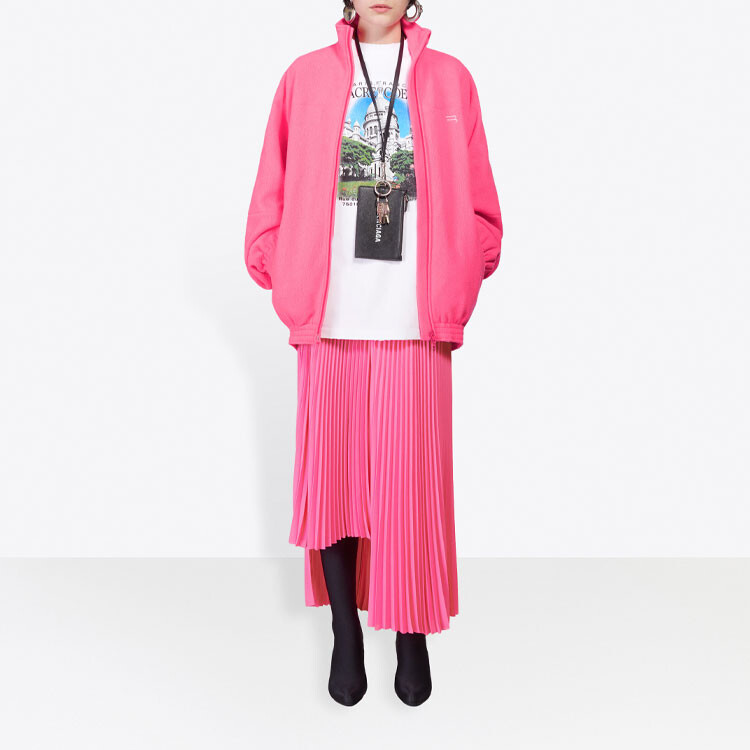 Куртка женская неоново-розовая Balenciaga — фото 2