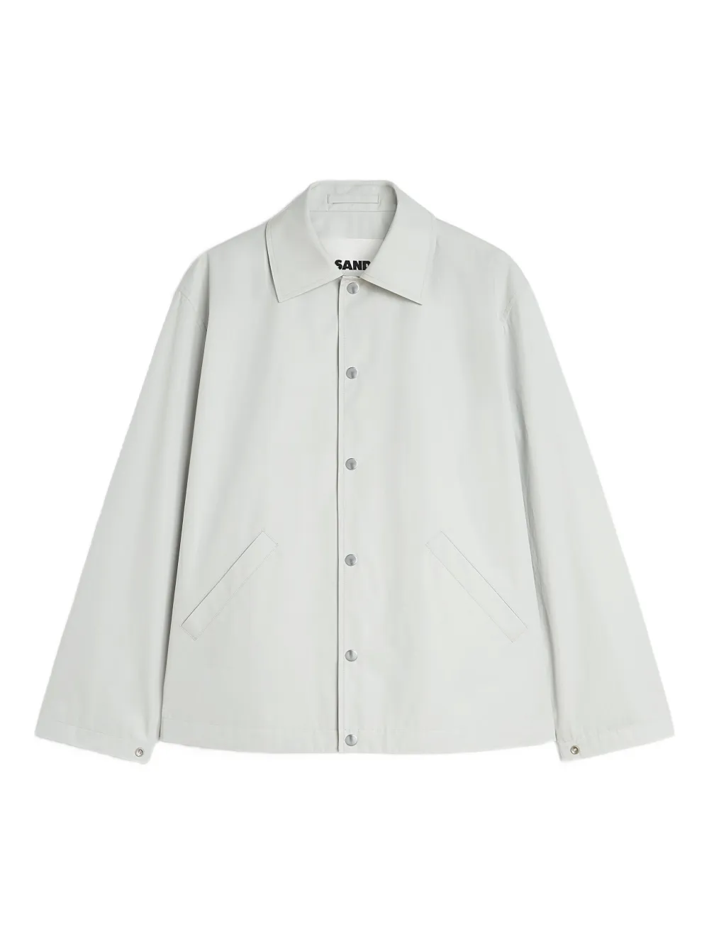 

Куртка из хлопковой тафты с логотипом JIL SANDER, серый