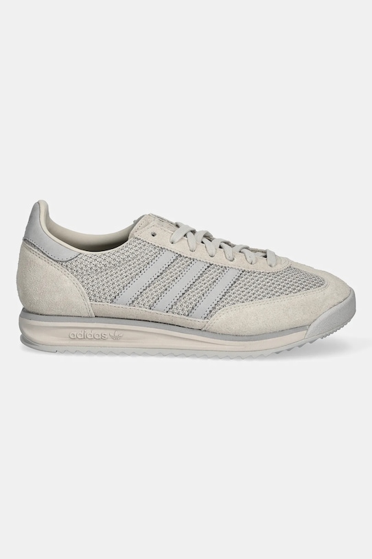 Замшевые кроссовки SL 72 RS Adidas Originals, бежевый — фото 2