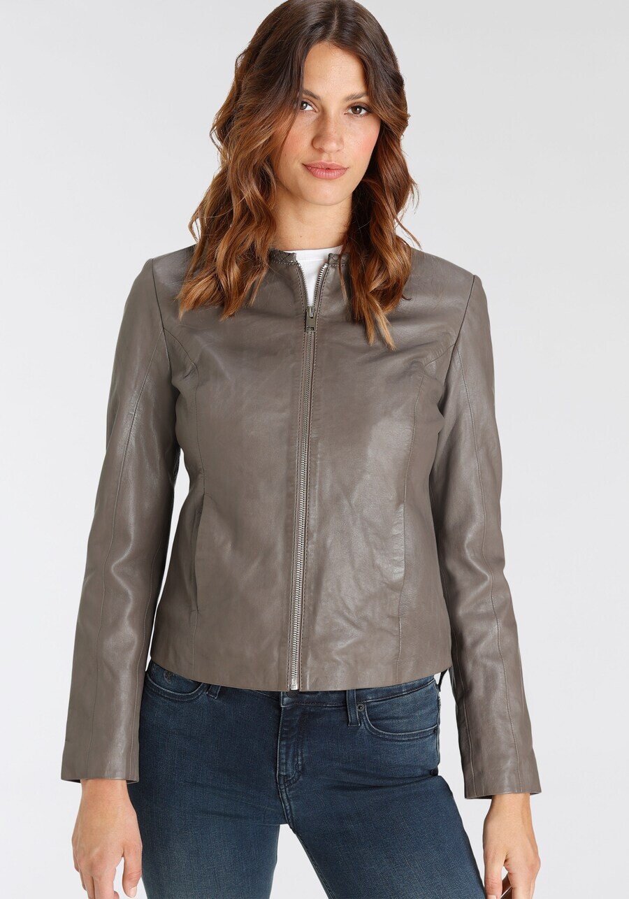 

Кожаная куртка Gipsy by Mauritius Between-Season Jacket, серо-коричневый