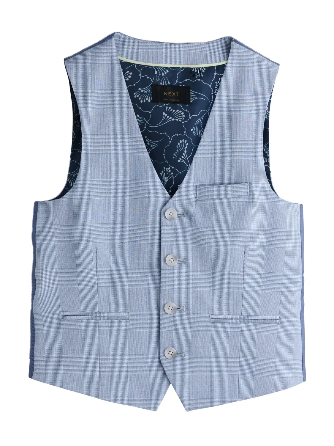 Жилет Next, Light Blue/White