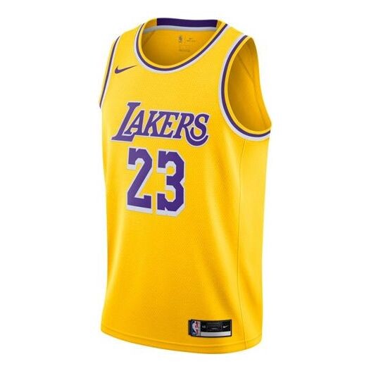 

Майка Nike NBA Team limited Jersey SW Fan Edition Los Angeles Lakers LeBron James No. 23 2020-2021 Season Yellow, желтый