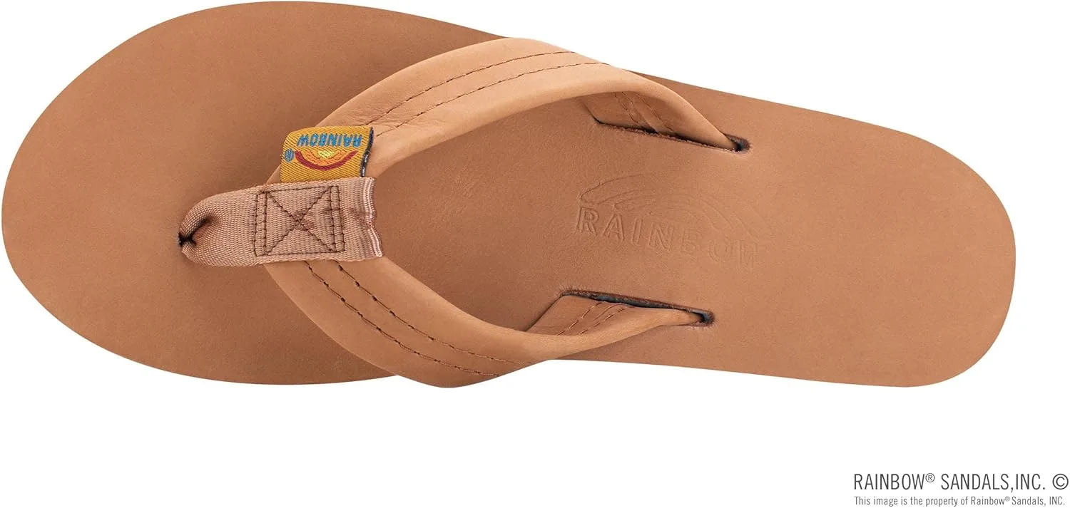 Мужские классические кожаные сандалии Радужные Rainbow Sandals, светло-голубой/светло-голубой — фото 3