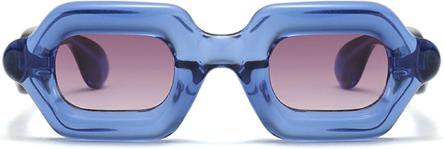 

Солнцезащитные очки в стиле панк-квадрат для женщин и мужчин, в стиле Y2K, хип-хоп, с градиентной оправой, роскошные солнцезащитные очки для отдыха, унисекс, пляжные очки mincl, C7