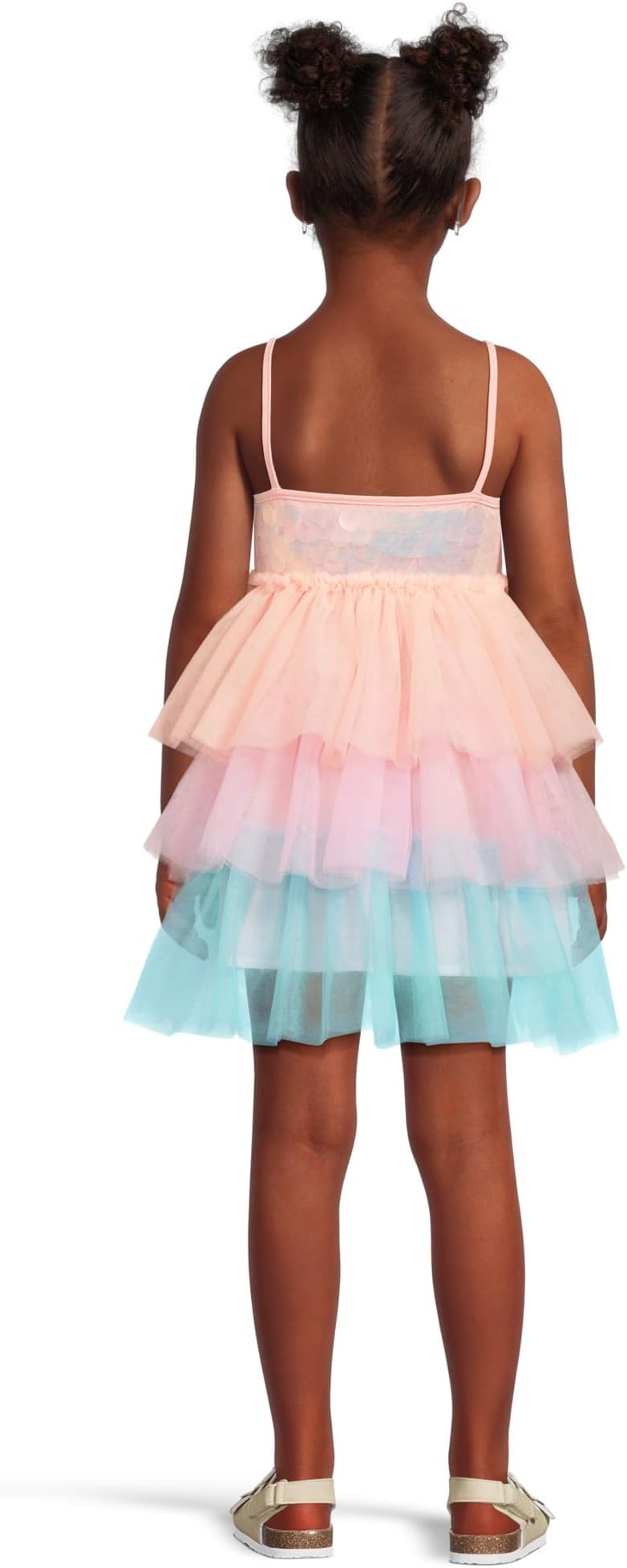 Платье Lola and The Boys Paillette Ombre Tutu Dress, розовый — фото 2