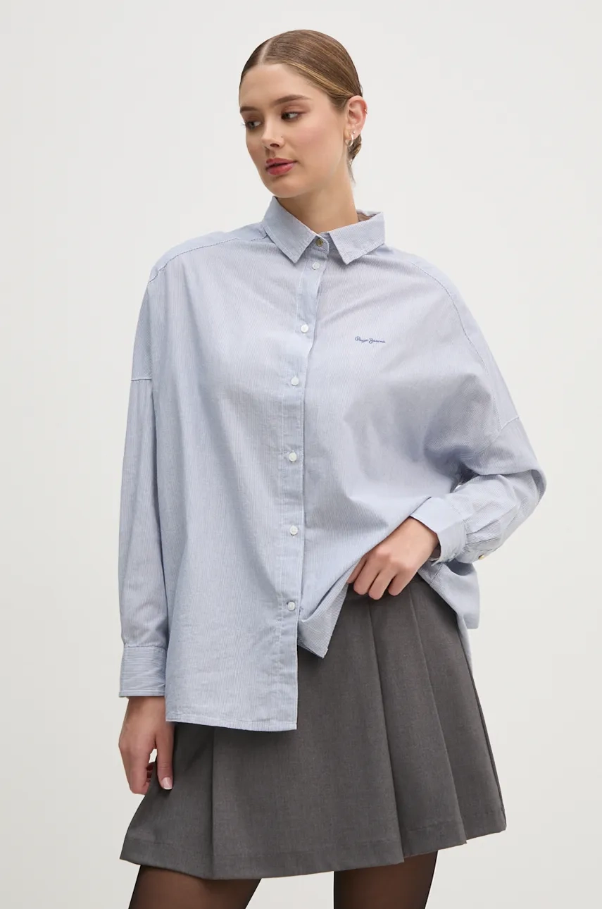 

Рубашка PAULAS из хлопка Pepe Jeans, синий
