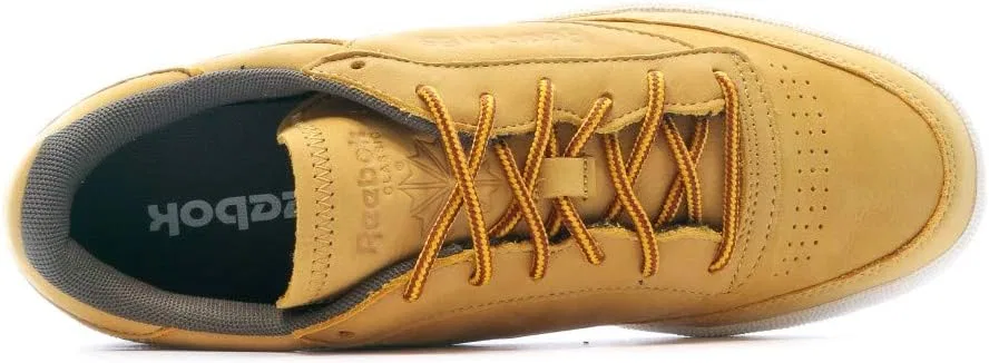 Гимнастические кроссовки Reebok Club C 85 WP для мужчин, Gold Golden Wheat Urban Grey Chalk Gum — фото 4