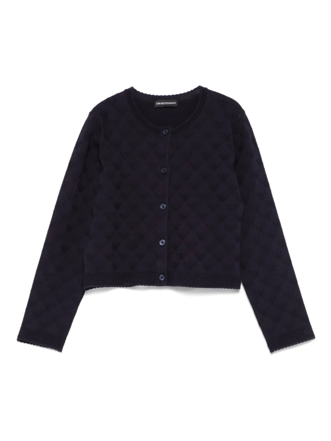

Emporio Armani Kids кардиган с логотипом, синий