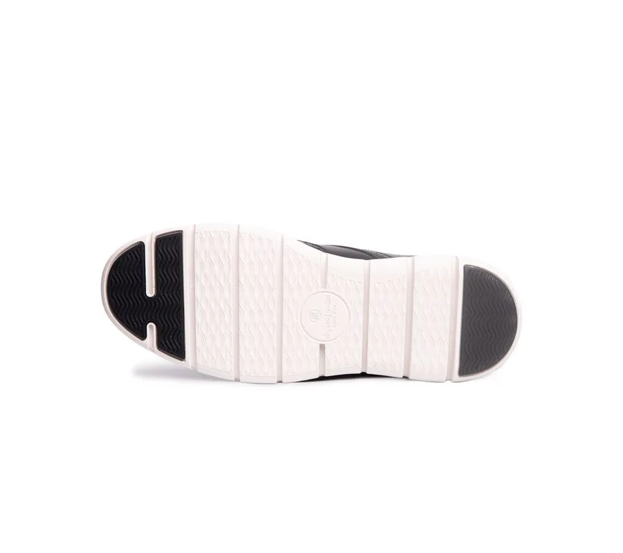 Мужские кожаные оксфорды Barnes Ave Hands-Free Slip On Technology с технологией свободного надевания Marc Joseph New York, черный napa leather — фото 4
