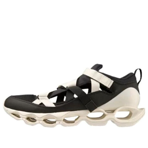 

Кроссовки wave prophecy strap 'black white' Mizuno, черный