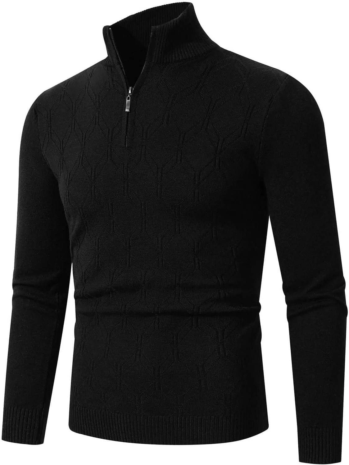 

Dgoopd мужской джемпер с воротником стойкой, джерси, slim fit