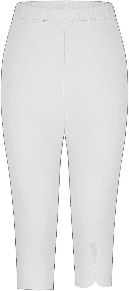 Капри-леггинсы для женщин High Waist, летние, комфортные — фото 2
