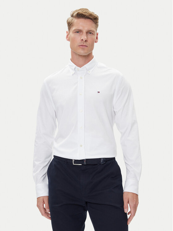 

Рубашка slim fit Performance MW0MW39418 Tommy Hilfiger, белый