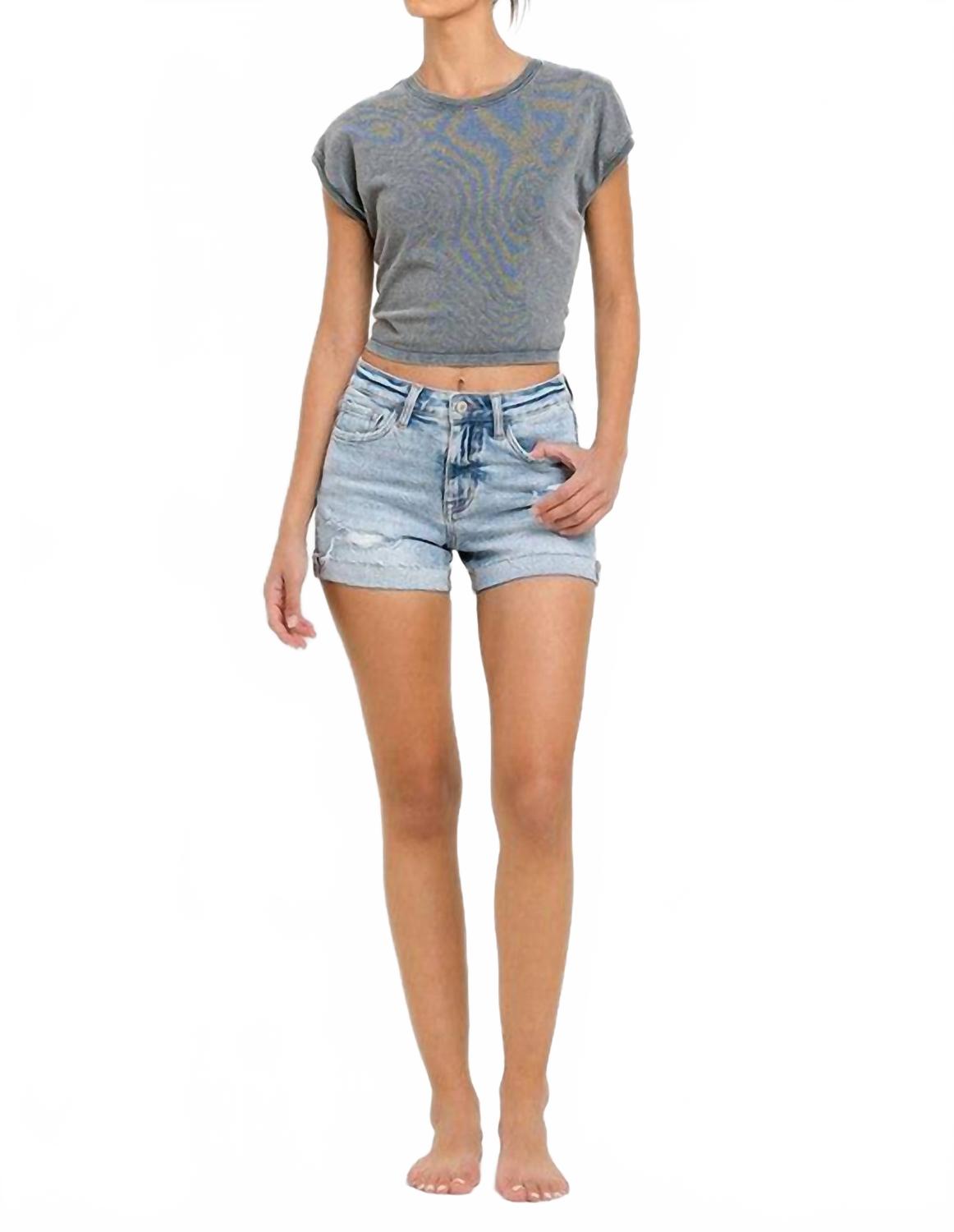 

Джинсовые шорты Pay Back в синем цвете VERVET BY FLYING MONKEY