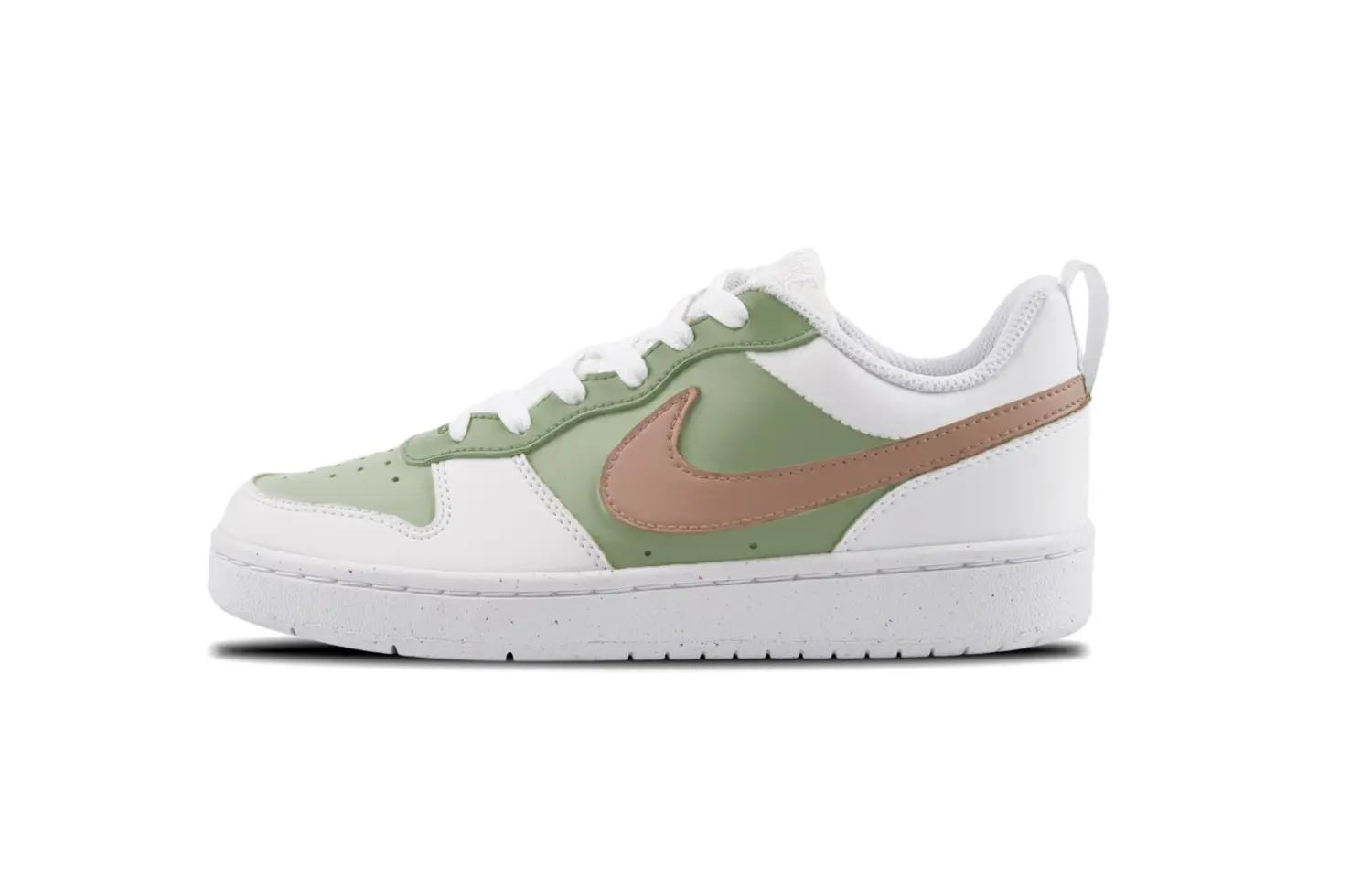 

Кроссовки Nike Court Borough Skateboarding Shoes Women's Low-top White/green, зеленый