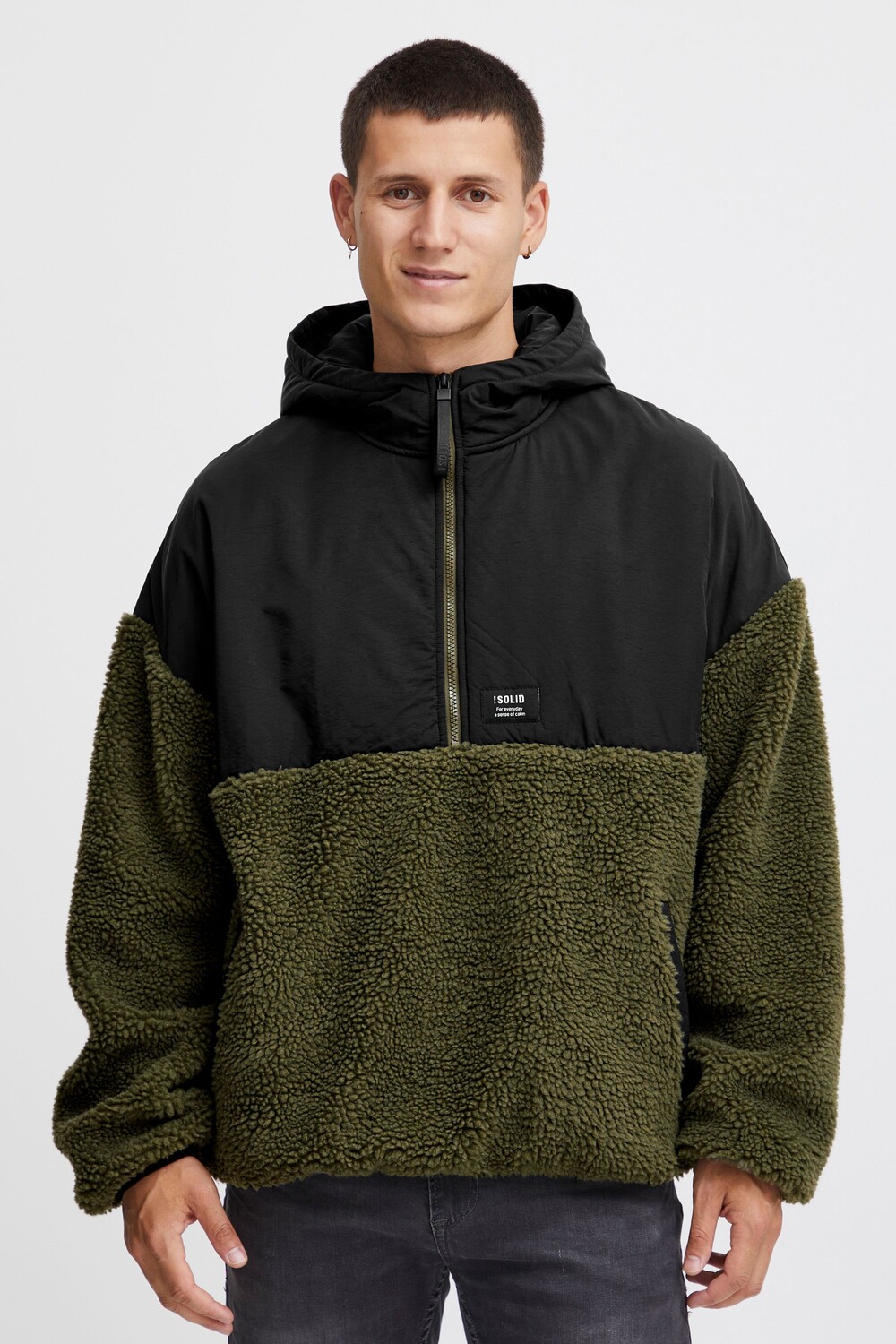 

Куртка !SOLID Fellimitatjacke SDMarco, зеленый
