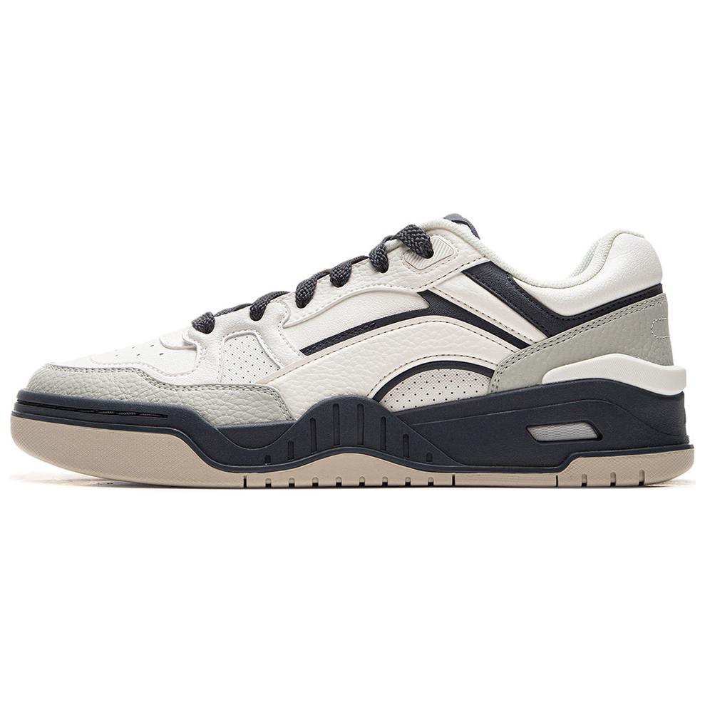 

LiNing Moon White 2.0 Противоскользящие амортизирующие износостойкие дышащие низкие кеды для скейтбординга мужские черно-серые, туманно-белый/сычуаньский лайм/черный эбен