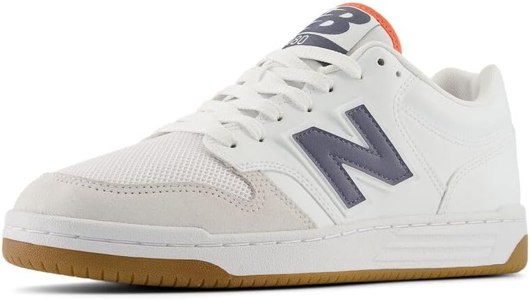 

Мужские кроссовки New Balance 480 V1, White/Dark Arctic Grey/Gulf Red
