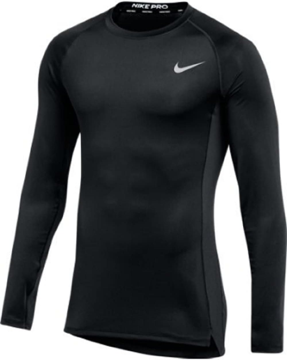 

Мужская тренировочная футболка Nike Pro Fitted с длинным рукавом, Black, Черный, Мужская тренировочная футболка Nike Pro Fitted с длинным рукавом, Black