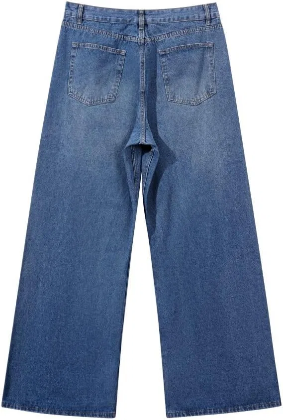 Джинсы свободные Men's Baggy Jeans, синие — фото 3