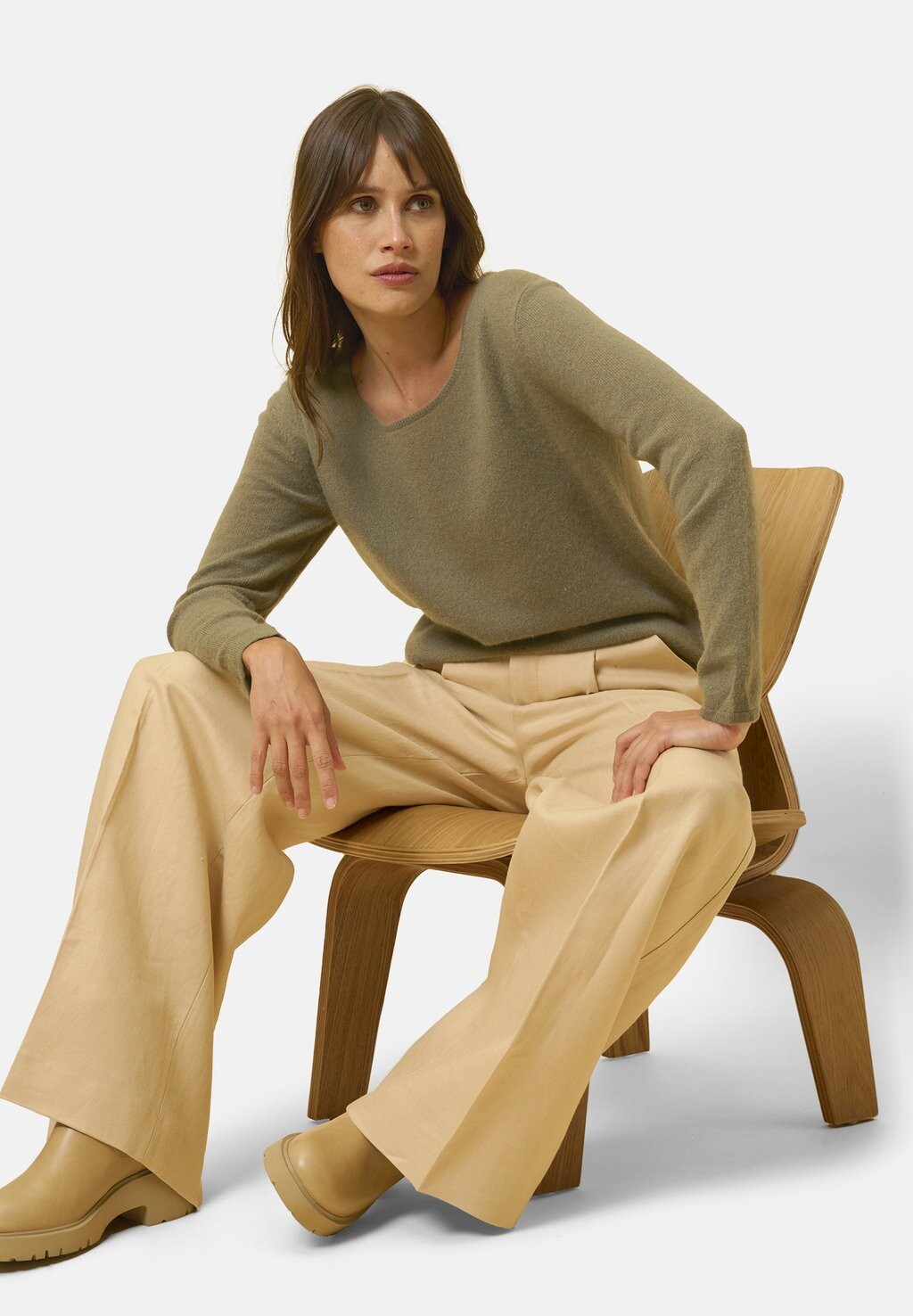 

Джемпер Just Cashmere, оливковый