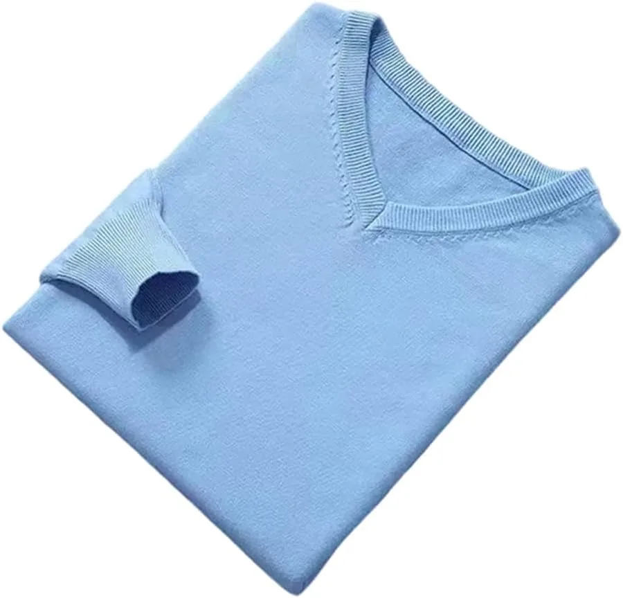 

Классический кашемировый вязаный пуловер с v-образным вырезом для мужчин