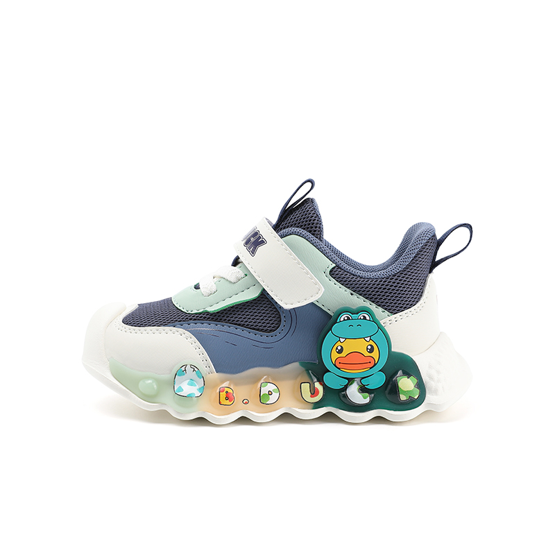 

Детские беговые кроссовки Pre school B.Duck, синий/бежевый/зеленый