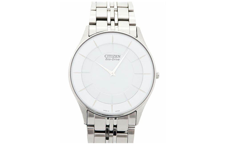 

CITIZEN Часы Ecology Drive Collection Light Powered Quartz Movement Stainless Steel Strap Watch Men's Watch Silver Dial, White