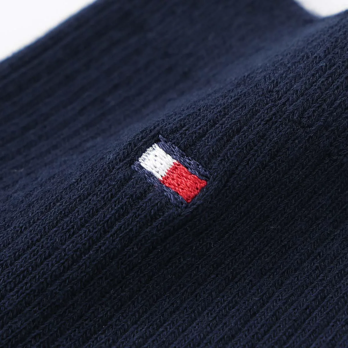 Школьные носки [длина 10 см] с вышивкой в одну точку, короткие носки. Tommy Hilfiger, 69. Navy — фото 4