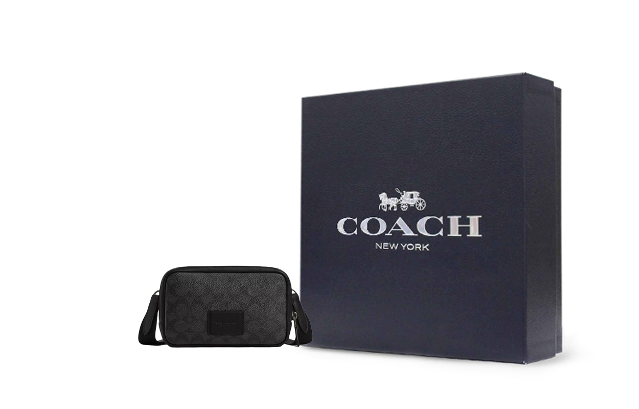 

COACH Сумка через плечо мини мужская черная