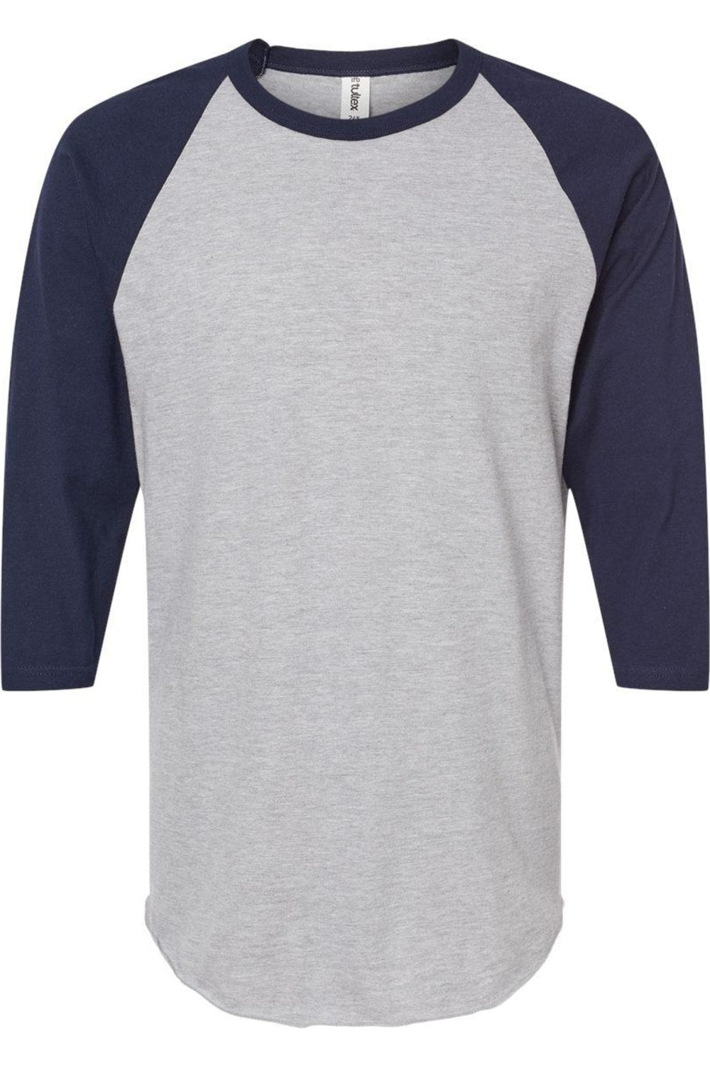 

Футболка-реглан из тонкого джерси Tultex Unisex, цвет heather grey/ navy