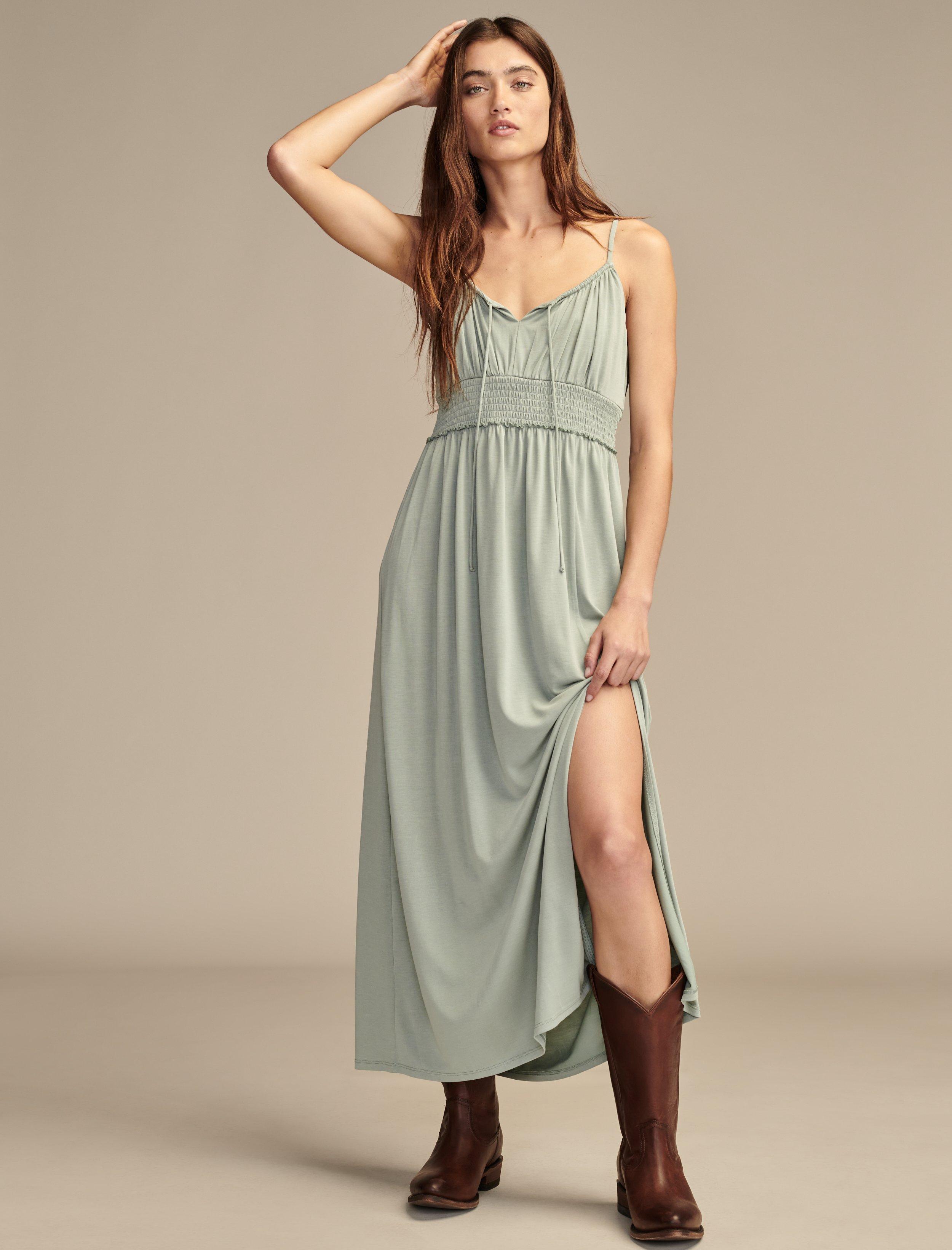 

Женское платье Lucky Brand Sandwash, цвет medium dark green